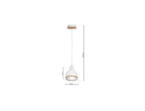 Lampa wisząca z metalowym kloszem w kształcie stożka CONO 10076 TK Lighting