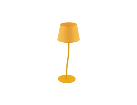 Lampka nocna NICOLA S w kolorze żółtym z abażurem na gwint E27 6641 TK Lighting