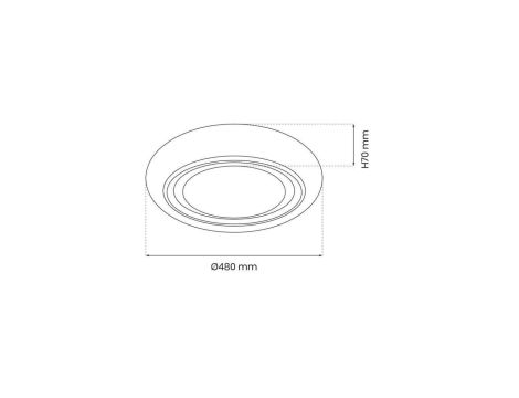 Kinkiet ścienny FLASH WOOD ORZECH LED 36W barwa neutralna, kolor czarny-orzech 6431 TK Lighting