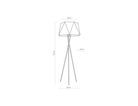 Regulowana lampa stojąca dekoracyjna turkusowa z serii KAJTEK I K-MT-201 TURKUSOWY Kaja Lighting