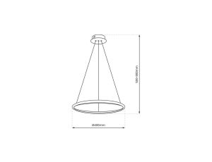 Lampa wisząca ZOE S czarna dekoracyjna w nowoczesnym stylu, E27 10167 TK Lighting