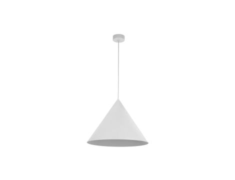 Lampa wisząca CONO WHITE, pojedyncza w kolorze białym, klosz stożkowy Ø46cm, gwint E27 10010 TK Lighting