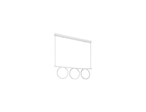 Lampa wisząca czarna MARKO z trzema wiszącymi drucianymi kloszami K-4006 Kaja Lighting