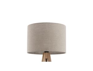 Lampa podłogowa GRAND SOSNA z lnianym kloszem, klasyczny trójnóg 16021 TK Lighting