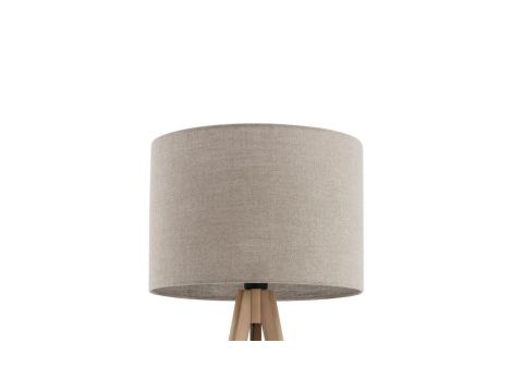 Lampa podłogowa GRAND SOSNA z lnianym kloszem, klasyczny trójnóg 16021 TK Lighting