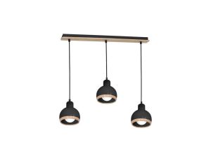 Lampa wisząca ze szklanym, grafitowym kloszem SOL 10084 TK Lighting