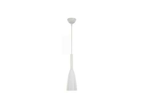 Lampa wisząca SOLLIN z białym metalowym kloszem nad blat LP-181/1P WH Light Prestige