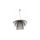 Efektowny czarny żyrandol z drucianymi kloszami do salonu z serii PLAZA KP-12 Kaja Lighting