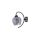 Lampa ścienna kinkiet SARA, grafitowy szklany klosz, do salonu K-5197 Kaja Lighting