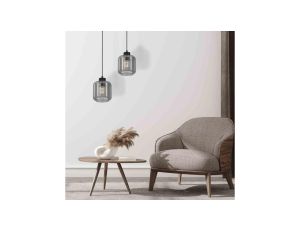 Lampka nocna z czarnym kloszem-stożkiem CONO E27 16009 TK Lighting