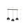 Lampa wisząca na listwie z juty 3xE27 JUTA 4954 TK Lighting