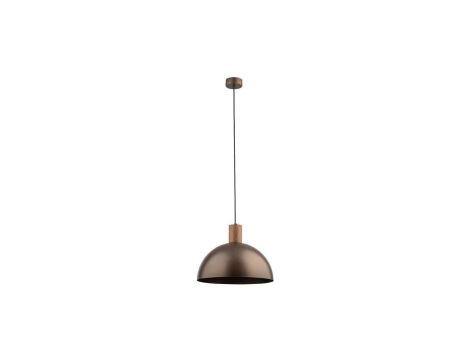 Lampa wisząca brązowa metal+drewno E27 OSLO 4508 TK Lighting