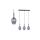 Lampa wisząca LUGANO SMOKED 3xE14 ML8814 Milagro