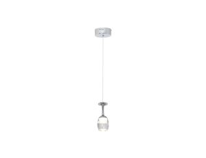 Lampa wisząca ARVI biała, druciana gruszka na E27, biało- złota K-4525 Kaja Lighting