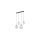 Lampa wisząca ze szklanymi, mlecznymi kloszami ESME 4xE27 4790 TK Lighting