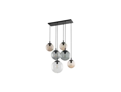 Lampa wisząca szklana wielokolorowa ESME Czarny 6xE27 4819 TK Lighting