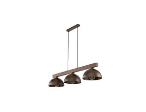 Lampa wisząca brązowa na listwie 3xE27 OSLO 6299 TK Lighting