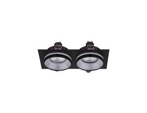Lampa sufitowa czarna oczko wpuszczane JET BLACK EYE 2* GU 10 6925 TK Lighting