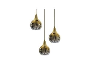 Lampa sufitowa z dwoma kloszami ze szkła i ruchomym spotem VOX 10001 TK Lighting