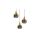 Lampa sufitowa z dwoma kloszami ze szkła i ruchomym spotem VOX 10001 TK Lighting