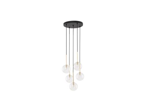 Lampa wisząca z czarno-złotymi elementami NILOS 5xG9 5943 TK Lighting