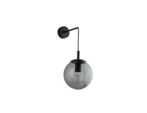 Kinkiet ze szklanym grafitowym kloszem śr. 18cm ESME 1xE27 5386 TK Lighting