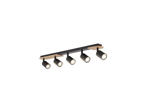 Lampa sufitowa z 5 reflektorkami na GU10 COVER WOOD 5777 TK Lighting