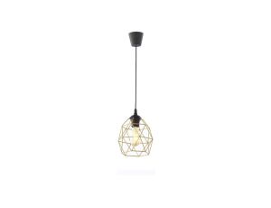 Lampa wisząca klosz klatka GALAXY BLACK/GOLD 1 PŁ MAŁA 3456 TK Lighting