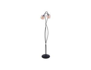 Lampa podłogowa bursztynowa do przytulnego salonu z serii DIUNA K-5193 Kaja Lighting