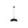 Lampa wisząca LINCOLN BLACK/GOLD 1xE27 35cm MLP8030 Milagro