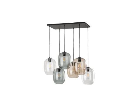 Lampa wisząca na prostokątnej rozecie ELIO 5974 6xE27 TK Lighting
