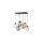 Lampa wisząca na prostokątnej rozecie ELIO 5974 6xE27 TK Lighting