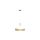 Lampa wisząca LINCOLN WHITE/GOLD 1xE27 35cm MLP8031 Milagro