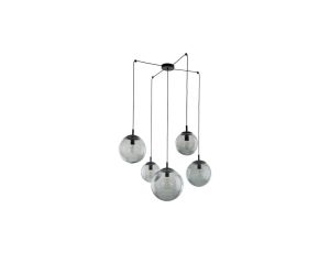 Lampa wisząca ESME 5382 grafitowe szklane klosze 5xE27 TK Lighting