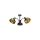 Lampa sufitowa MARGO BLACK/GOLD 3xE27 MLP6211 Milagro