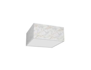 Lampa sufitowa SENSO White/Gold kwadrat 400mm 2xE27 MLP7303 Milagro