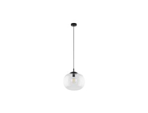 Lampa wisząca ze szklanym kloszem VIBE czarna 1xE27 4818 TK Lighting