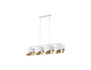 Lampa wisząca GRANT 4 - punktowa Biało / złoty 4822 TK Lighting