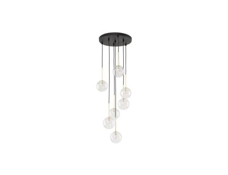 Lampa wisząca z kulistymi kloszami i złotymi elementami NILOS 7xG9 5362 TK Lighting