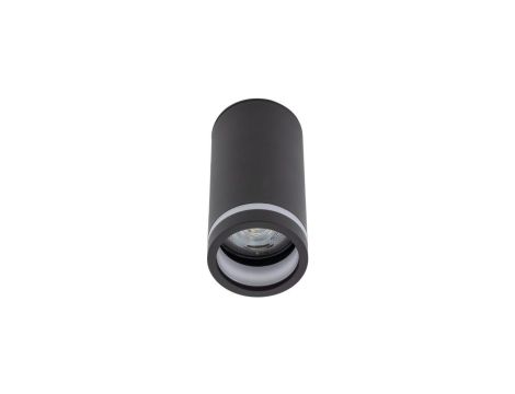 Lampa sufitowa spot czarny – tuba natynkowa JET BLACK DOWNLIGHT 1* GU10 6918 TK Lighting