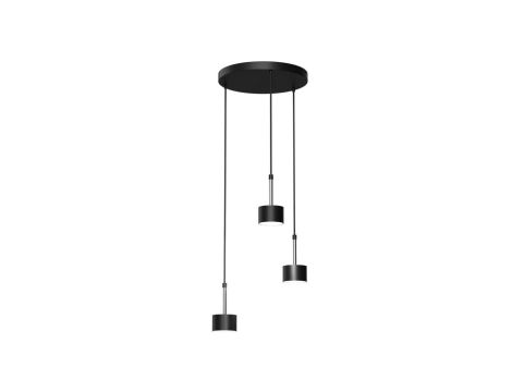 Lampa wisząca ARENA BLACK/SILVER 3xGX53 MLP7786 Milagro
