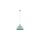 Pojedyncza lampa wisząca z metalowym, miętowym kloszem w stylu retro CAP MINT 5901 TK Lighting