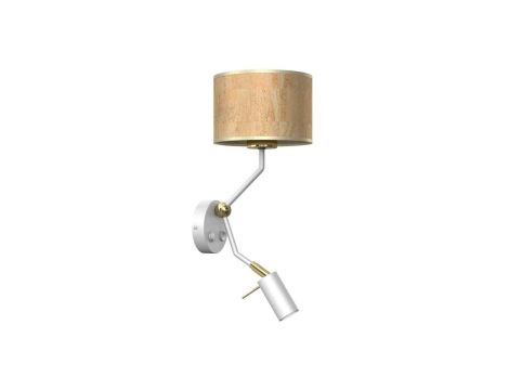 Kinkiet CORK White/Cork 1xE27 + Mini GU10 MLP7516 Milagro
