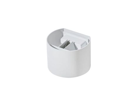 Lampa wisząca z dużym białym kloszem czarna z serii FARO K-4885 Kaja Lighting