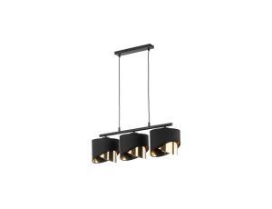 Lampa wisząca GRANT 3 - punktowa Czarno złoty 4824 TK Lighting