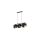 Lampa wisząca GRANT 3 - punktowa Czarno złoty 4824 TK Lighting