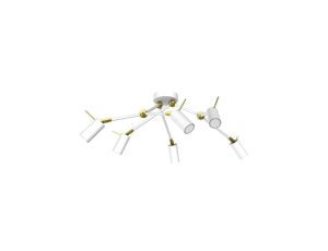 Lampa sufitowa IRIS White/Gold 6x mini GU10 MLP7274 Milagro