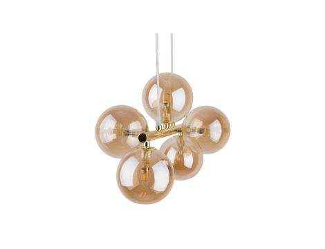 Lampa wisząca ARENA GREEN/GOLD 5xGX53 MLP7769 Milagro