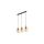 Lampa wisząca ORSON 3 - punktowa Bursztyn 4568 TK Lighting
