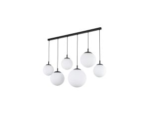 Lampa wisząca z mlecznymi, szklanymi kloszami na listwie ESME 6xE27 4792 TK Lighting
